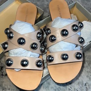 Marc Fisher light Natural LL 9 women’s sandal